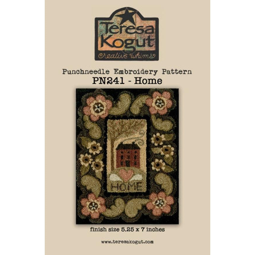 Teresa Kogut ~ Home PN241 Punchneedle Pattern
