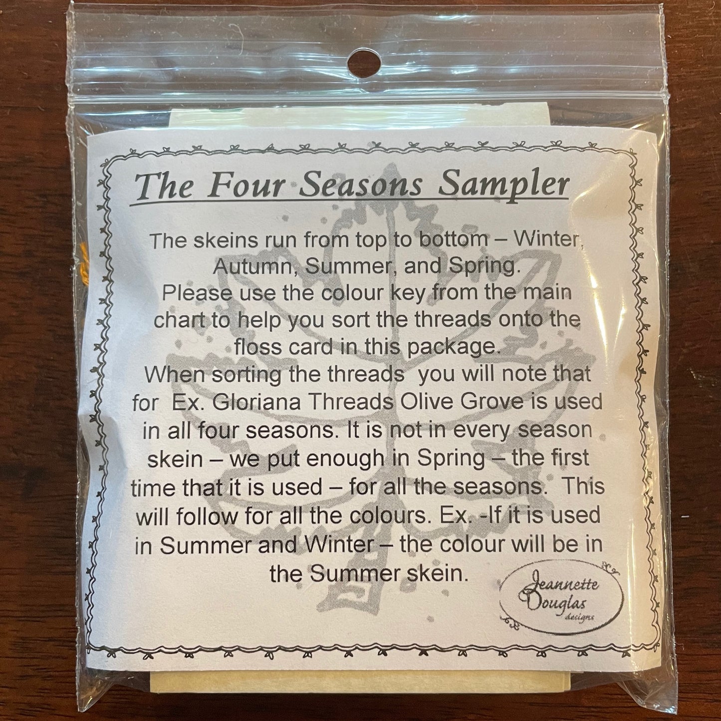 Jeannette Douglas ~ The Four Seasons Sampler Embellishment Pack