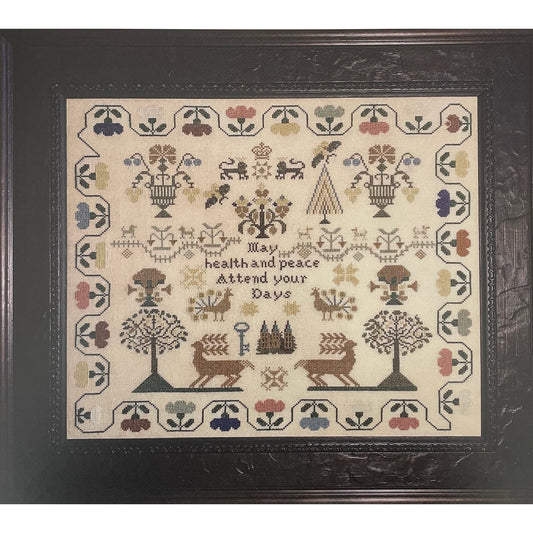 May Health and Peace Attend Your Days Sampler Pattern