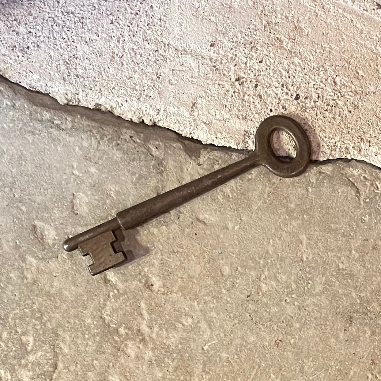 Vintage Oval Metal Skeleton Key