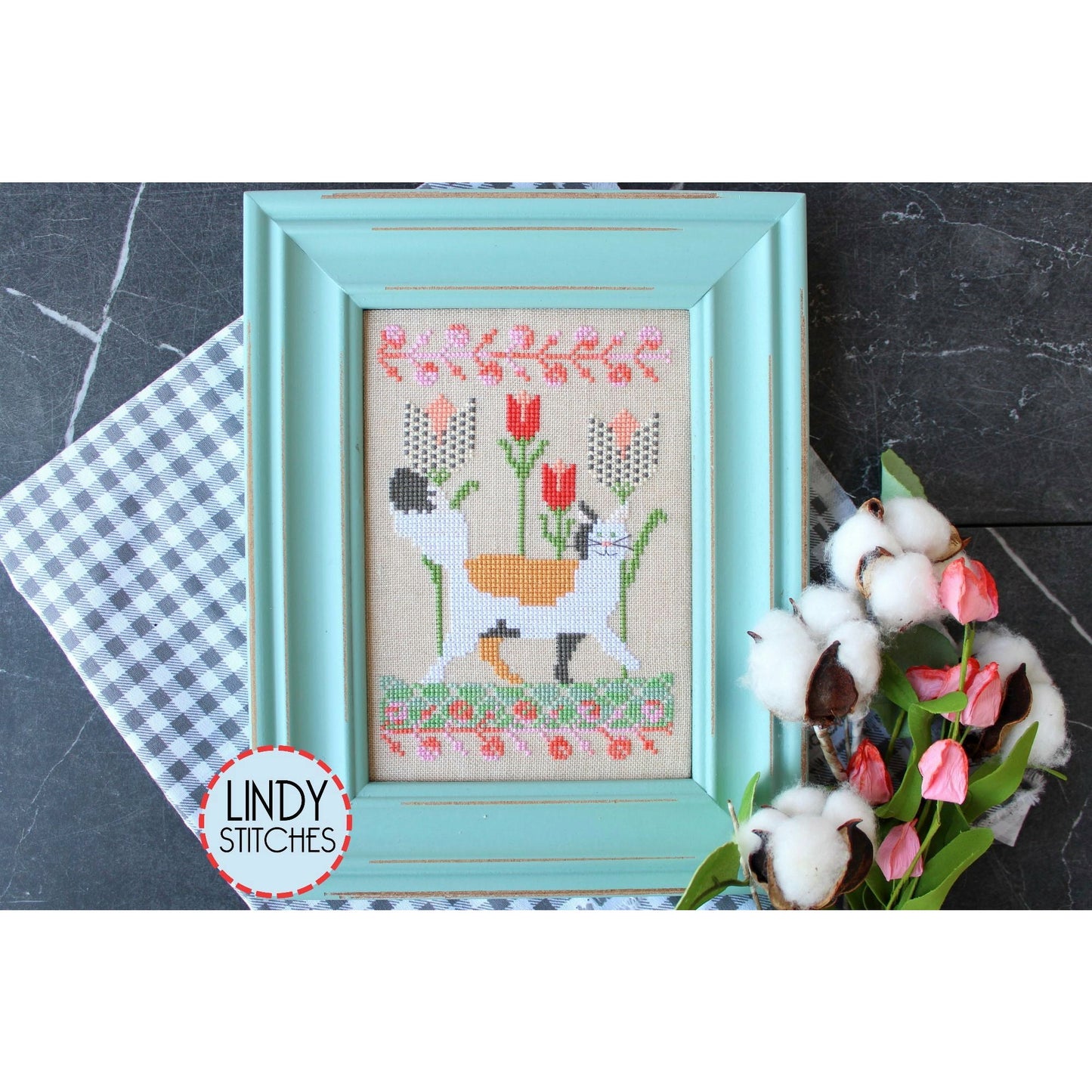 Lindy Stitches ~Prancing in the Tulips Pattern