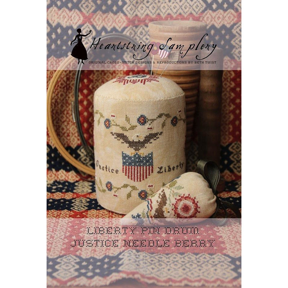 Heartstring Samplery ~ Liberty Pin Drum and Needle Berries Pattern