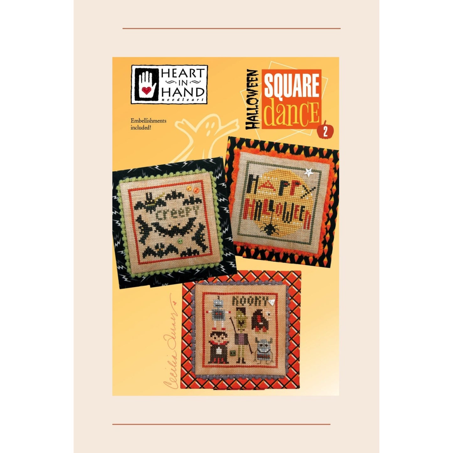 Heart in Hand ~ Halloween Square Dance 2 Pattern