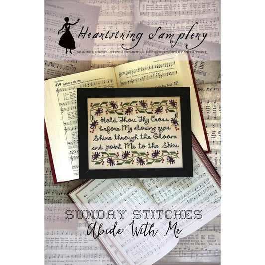 Heartstring Samplery ~ Sunday Stitches Pattern ~ July Abide With Me