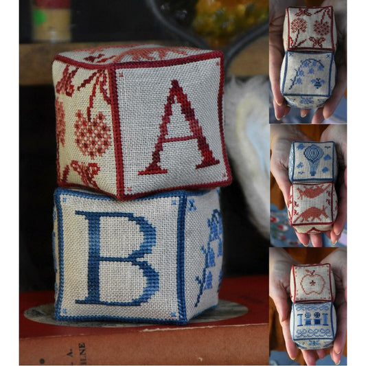 Mojo Stitches ~ Alphabet Blocks Series: A & B Pattern