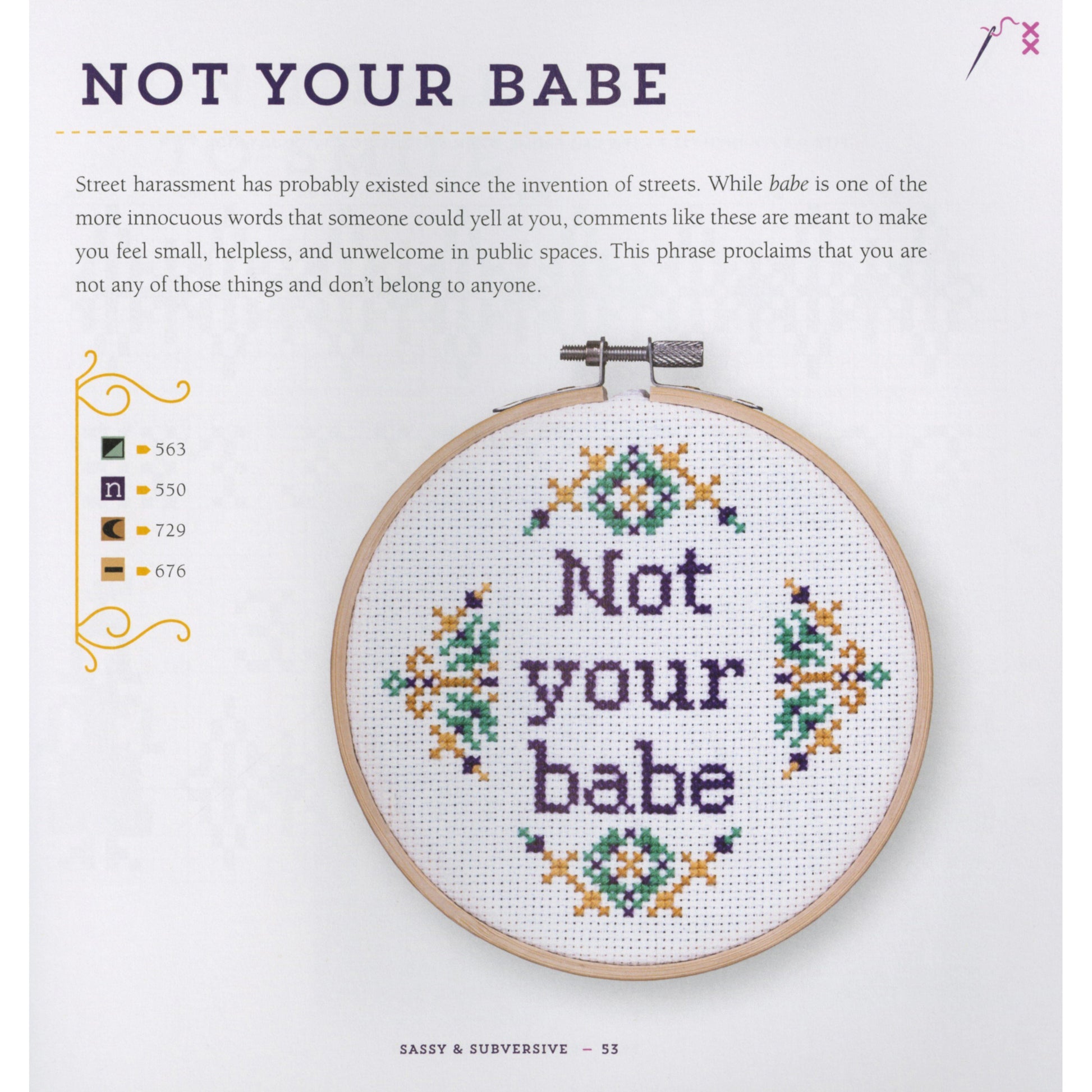 Feminist Cross-Stitch Pattern Book – Hobby House Needleworks