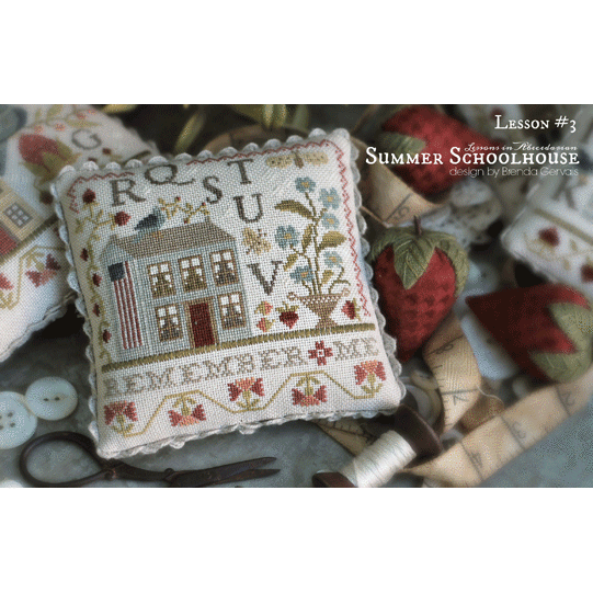 With Thy Needle & Thread ~ Summer Schoolhouse - Lessons in Abecedarian #3 Pattern