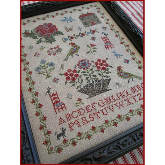 The Scarlett House ~ Little Red Chair Sampler Pattern