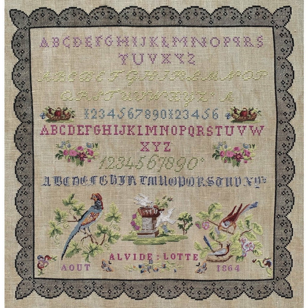 Reflets de Soie ~ Alvide Lotte 1864 Sampler Pattern