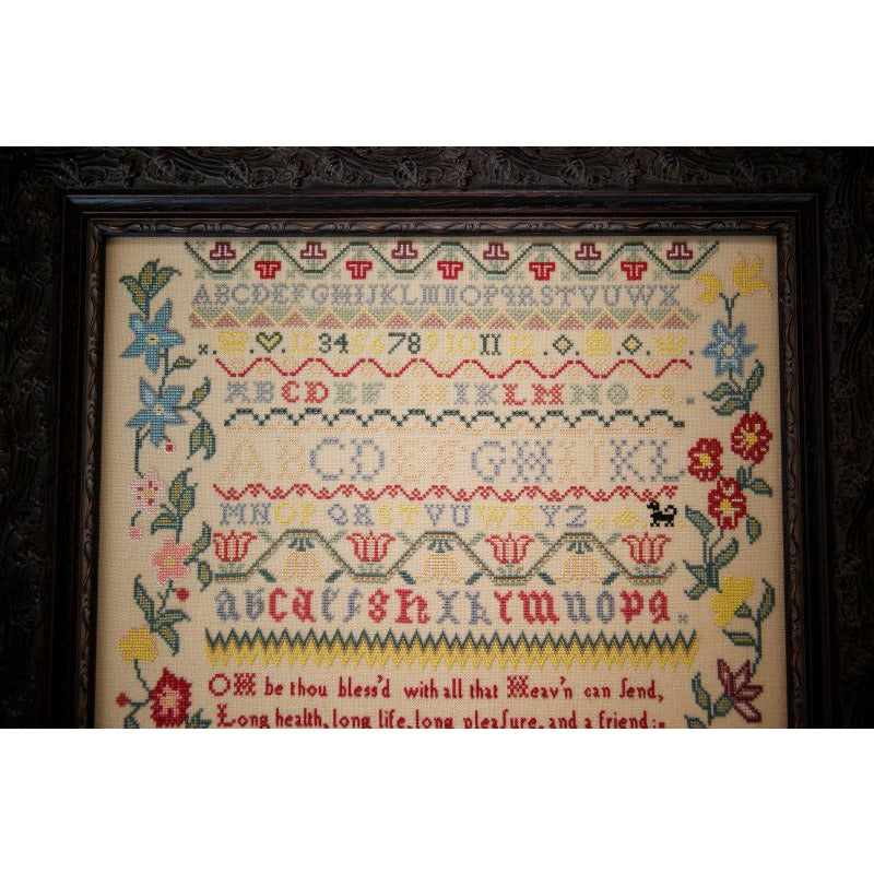 Hands Across The Sea ~ Queen of the May 2022 ~ Sarah Reymes 1770 Sampler Pattern Booklet