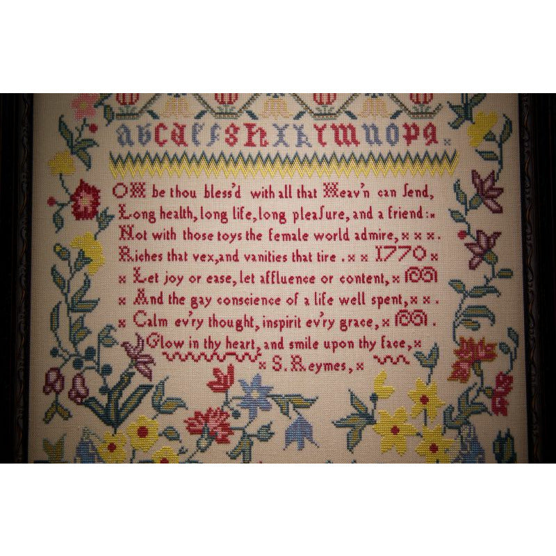 Hands Across The Sea ~ Queen of the May 2022 ~ Sarah Reymes 1770 Sampler Pattern Booklet