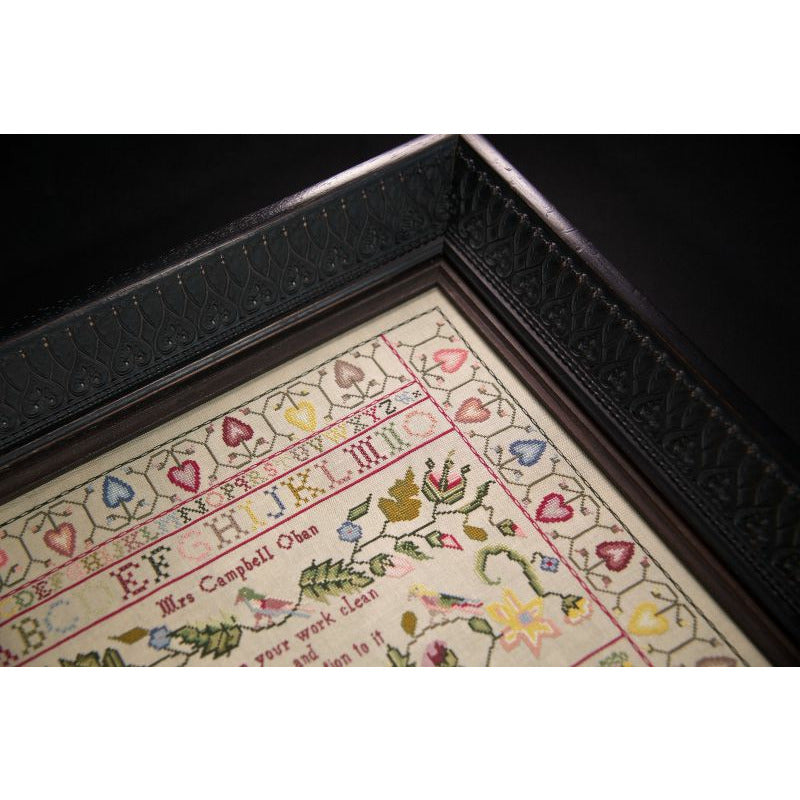 Hands Across The Sea Samplers | Mrs Campbell 1805 Sampler Pattern