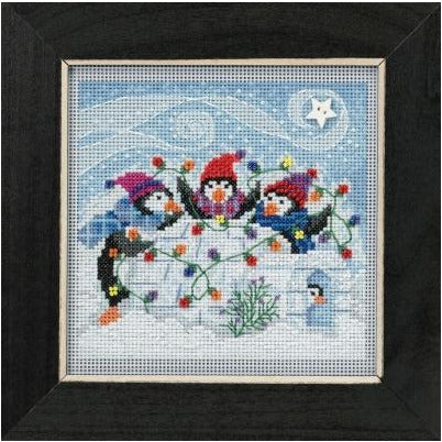 2018 Winter Series ~ Playful Penguins Cross Stitch Kit