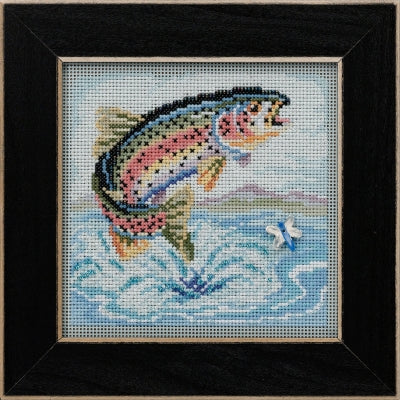 Buttons & Beads ~ Rainbow Trout Cross Stitch Kit