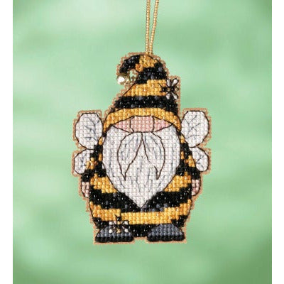 2022 Garden Gnomes ~ Bee Gnome Cross Stitch Kit