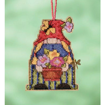 2022 Garden Gnomes ~ Garden Girl Gnome Cross Stitch Kit