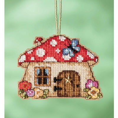 2022 Garden Gnomes ~ Mushroom House Cross Stitch Kit