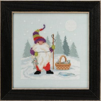 Fishing Gnome Cross Stitch Kit