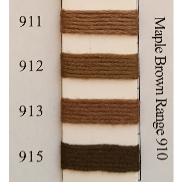 Colors 911 - 915 Maple Brown Range – Hobby House Needleworks