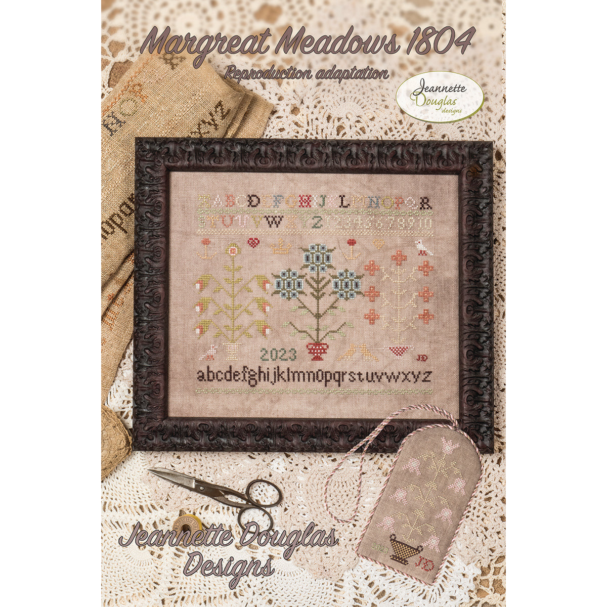 Jeannette Douglas Designs ~ Margreat Meadows 1804 Sampler