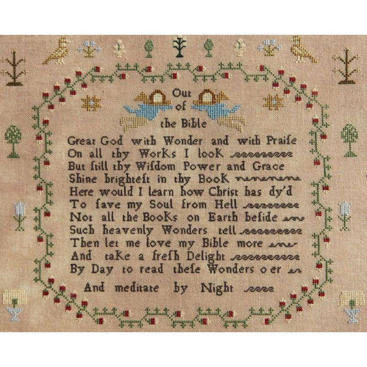Hands Across The Sea ~ Mary Lea 1793 Reproduction Sampler Pattern