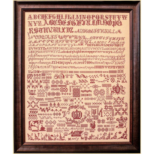 Hands Across The Sea ~ Mary 395 ~ 1869 A Bristol Orphanage Sampler Pattern