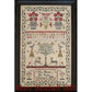 The Scarlett House ~ Mary Betchell 1810 Reproduction Sampler Cross Stitch Pattern