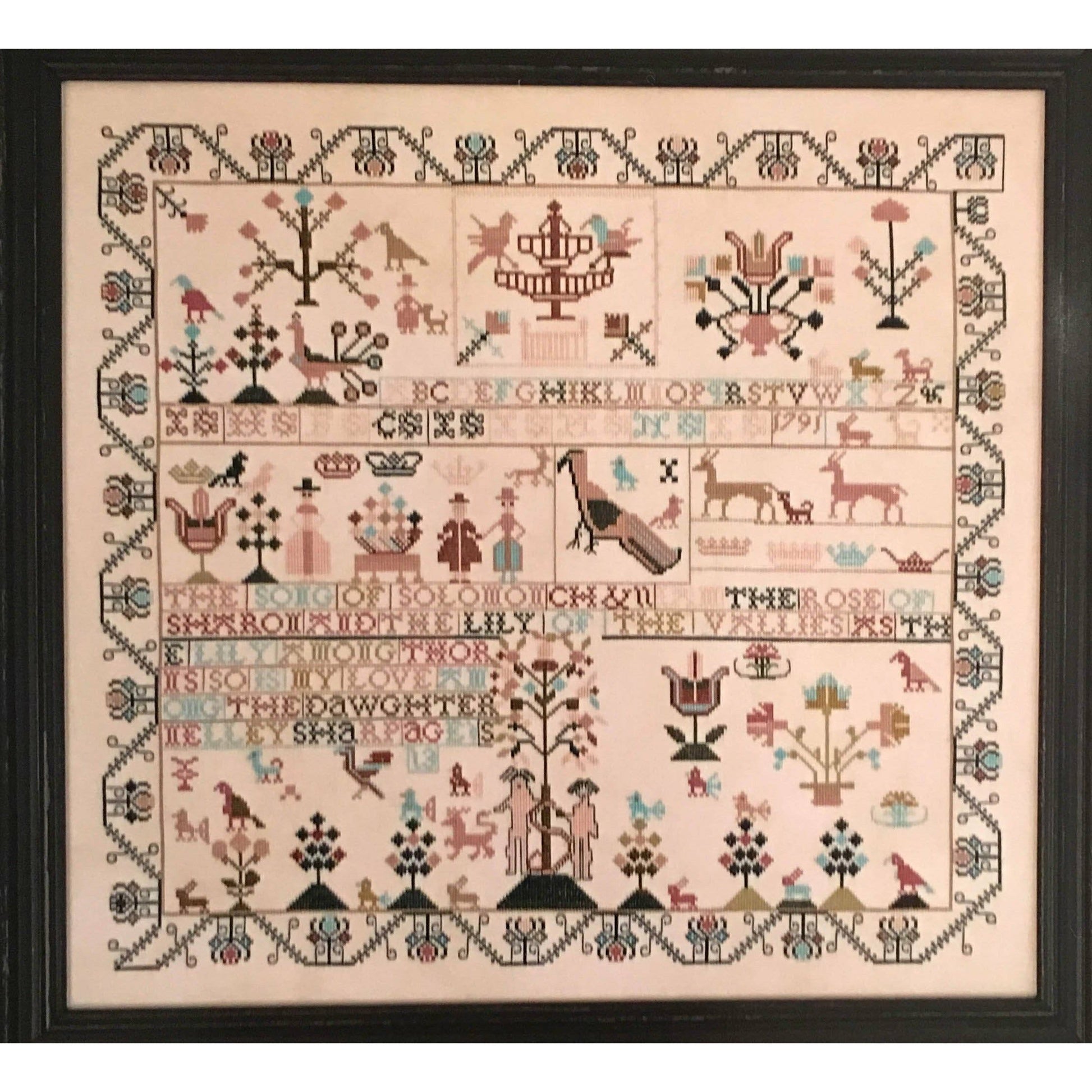 Nelley Sharp 1791 Adam & Eve Reproduction Sampler Pattern – Hobby House  Needleworks