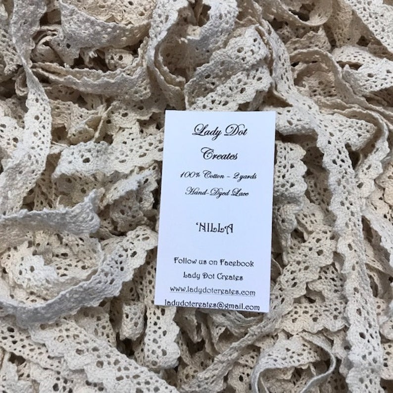 Lady Dot Creates ~ Cotton Lace - 'Nilla
