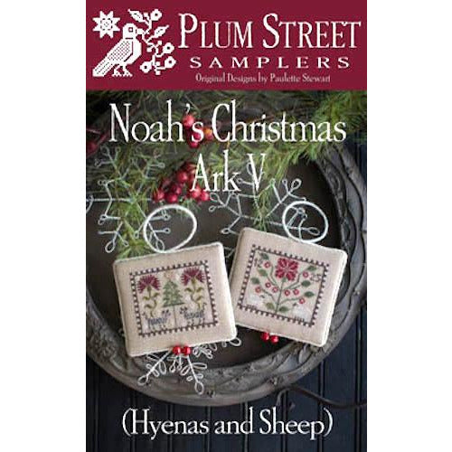 Plum Street Samplers ~ Noah's Christmas Ark V - Hyenas and Sheep Pattern