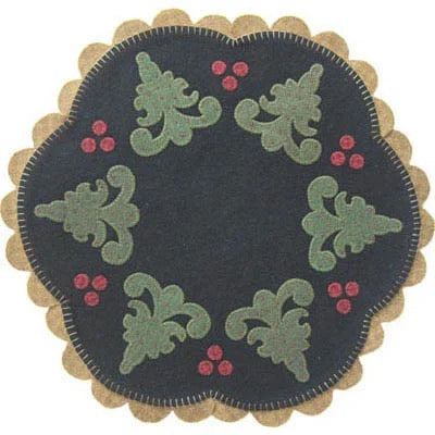 Lily Anna Stitches ~ Oh Christmas Tree Wool Applique Pattern