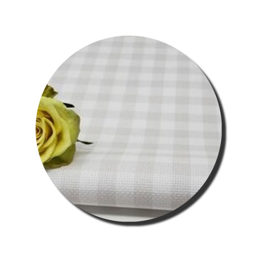 Fabric Flair ~ 32 ct. Pale Gray Gingham Evenweave