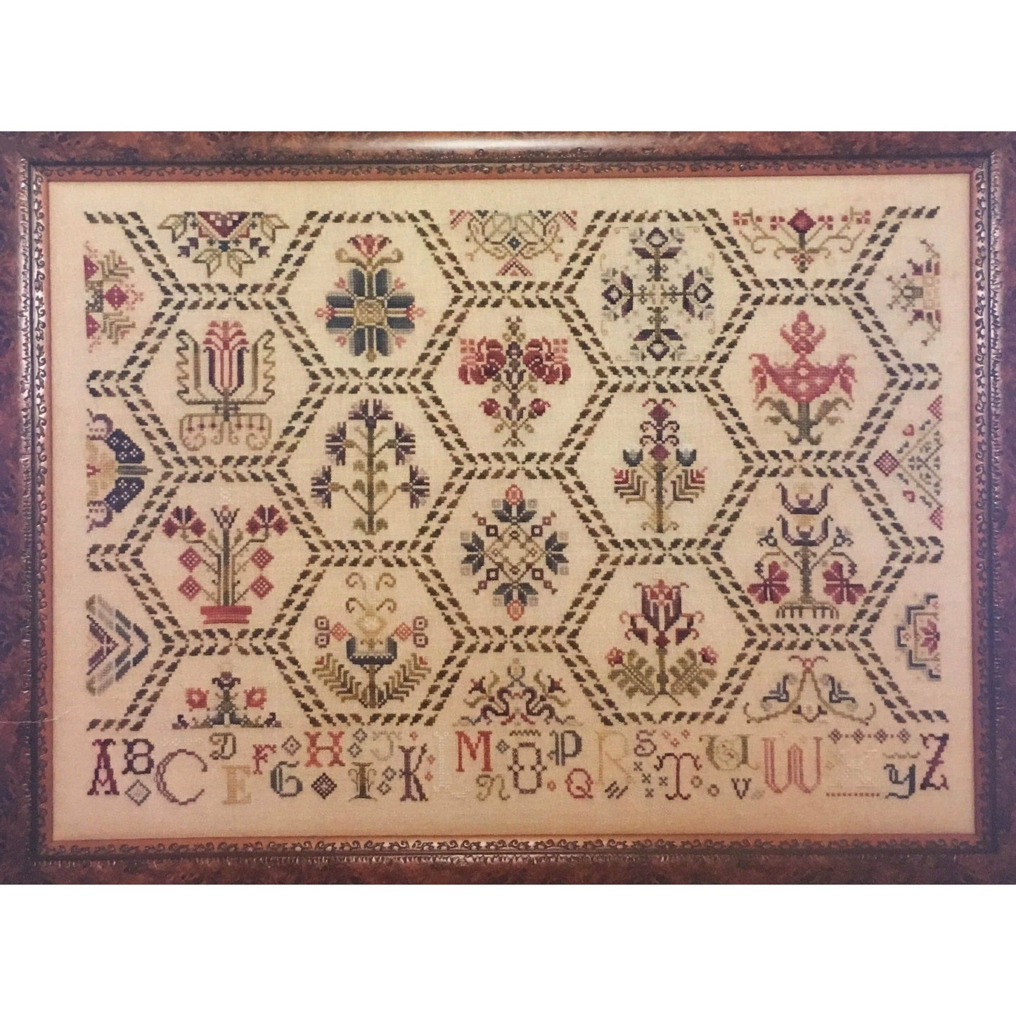 Rosewood Manor ~ Parchement Tapestry Sampler Pattern