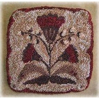 Crane Design ~ Parchment Petals Punch Needle Pattern