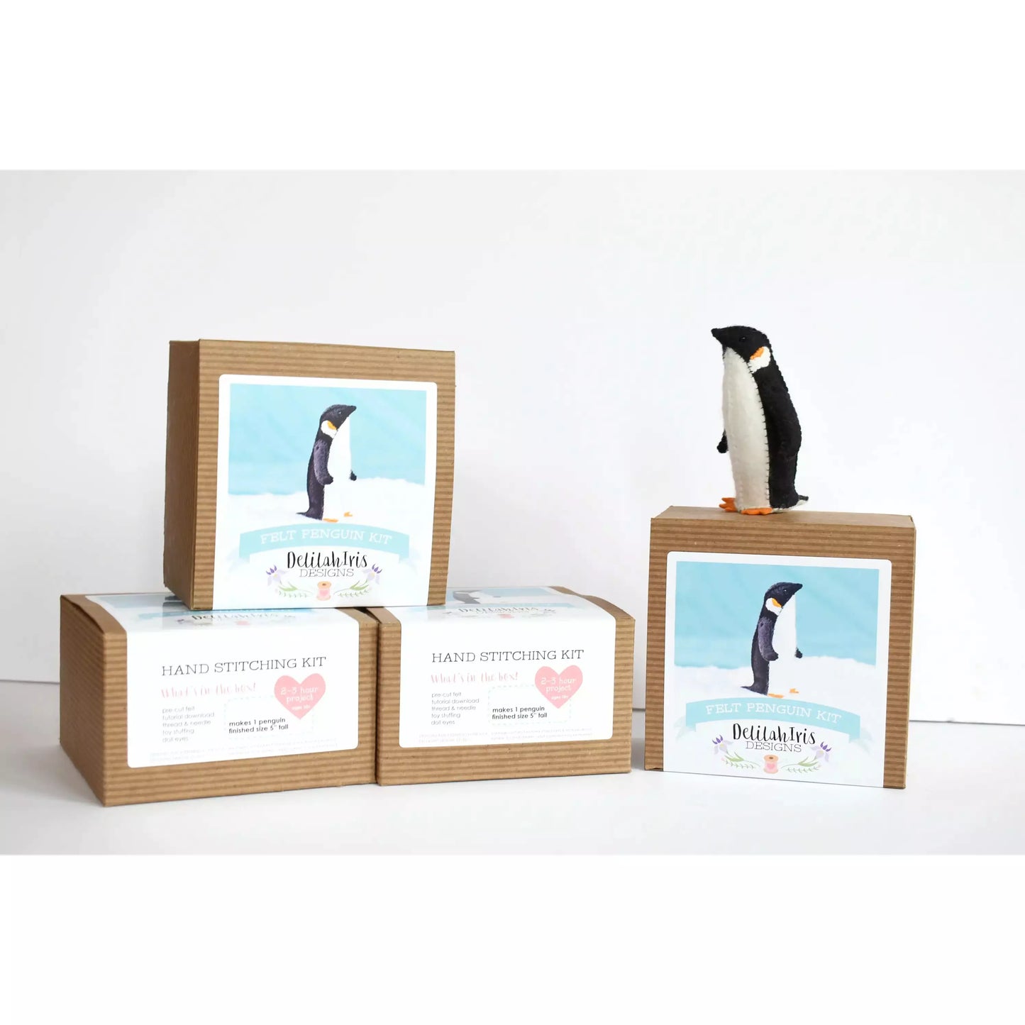 DelilahIris Designs ~ Felt Penguin Sewing Kit