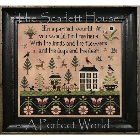 The Scarlett House ~ A Perfect World Cross Stitch Pattern
