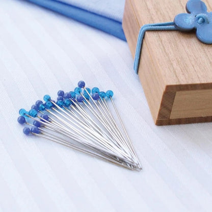 Coahana Glass Sewing Pins in a Cherry Wood Box – Hobby House