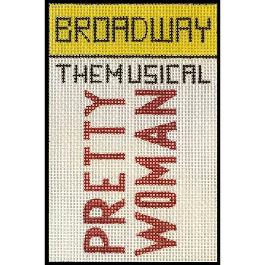 Pretty Woman Broadway Playbill Needlepoint Canvas