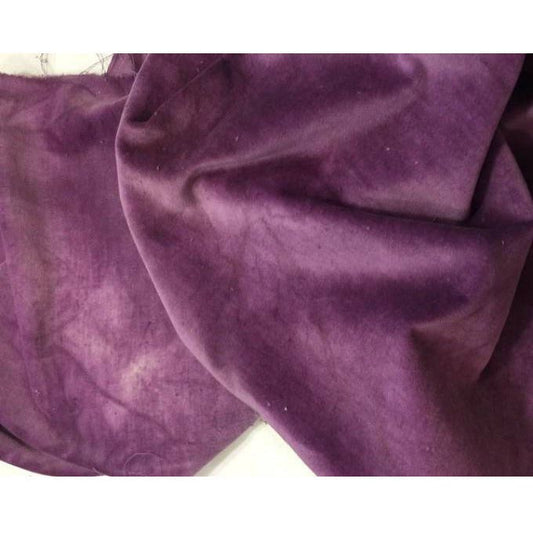 Lady Dot Creates ~ Purple Onion 100% Cotton Hand-Dyed Velveteen - Fat Quarter
