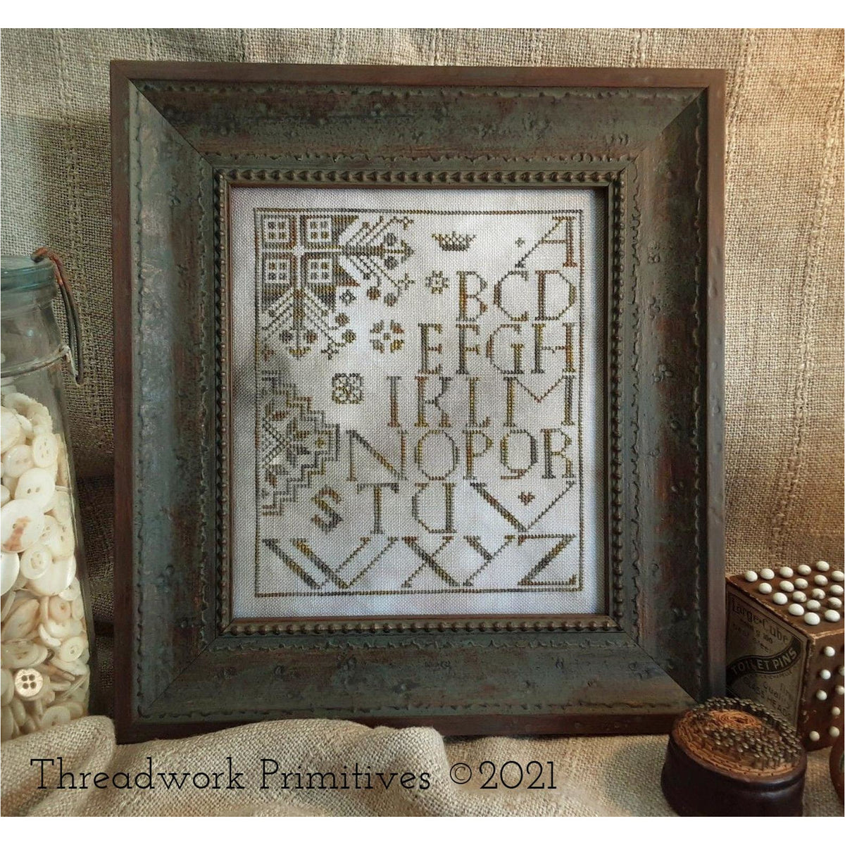 Threadwork Primitives ~ Quaker Block Print Pattern – Hobby House ...