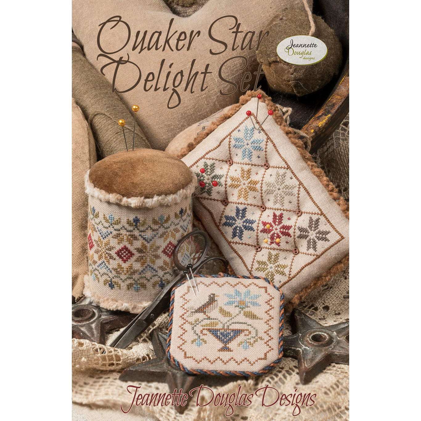 Jeannette Douglas Designs ~ Quaker Star Delight Set Pattern