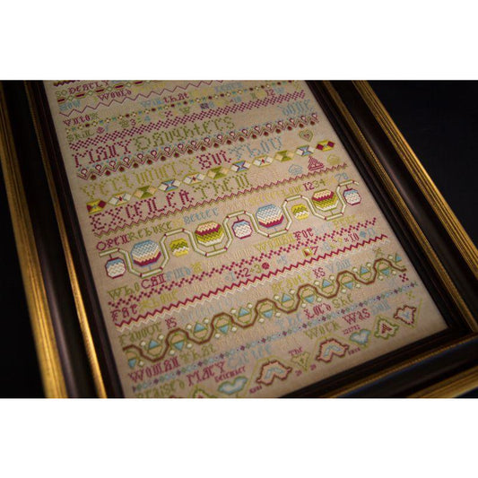 Hands Across The Sea ~ Mary Carter 1712 Queen of the May 2020 Sampler Pattern