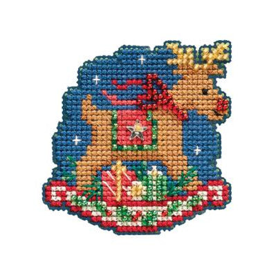 2021 Winter Holiday ~ Rocking Reindeer Cross Stitch Kit