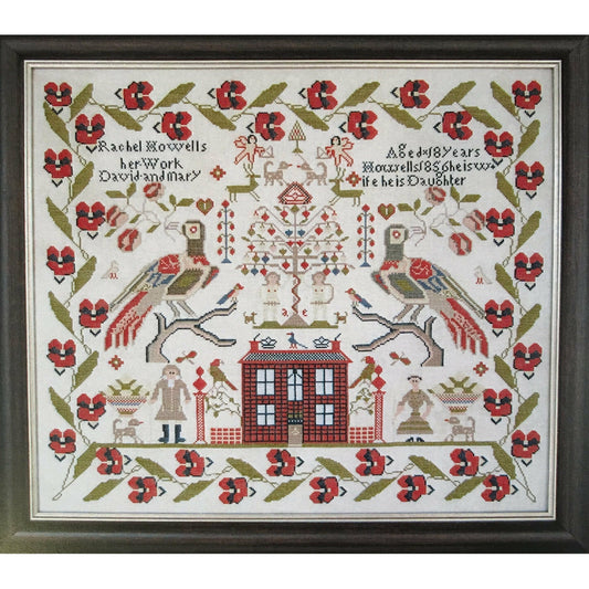 The Scarlett House ~ Rachel Howells 1856 Sampler Cross Stitch Pattern