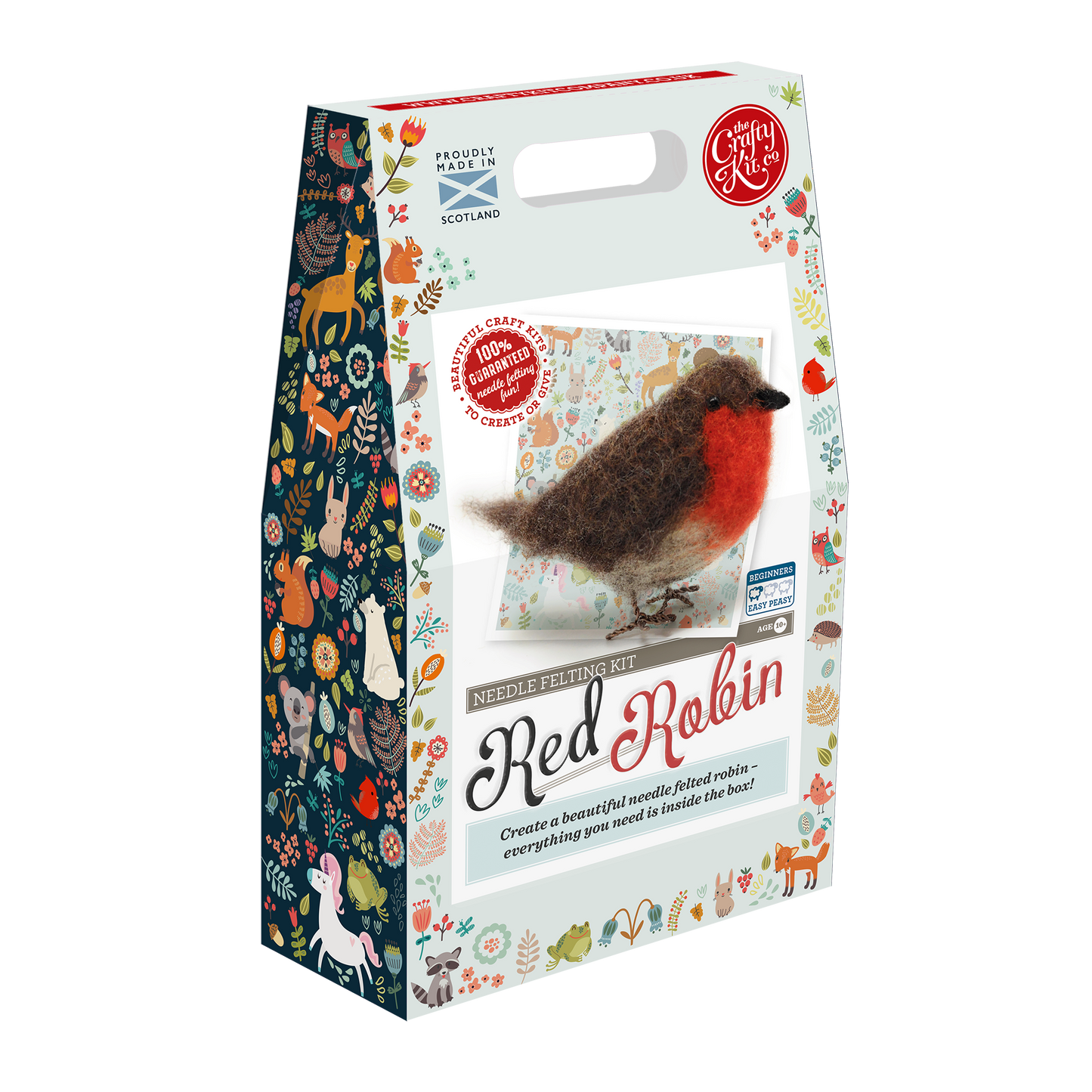The Crafty Kit Company ~ Red Robin Needle Felting Kit
