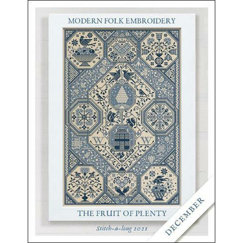 Modern Folk Embroidery ~ SAL 2021 Part 12 ~ The Fruit of Plenty December Pattern