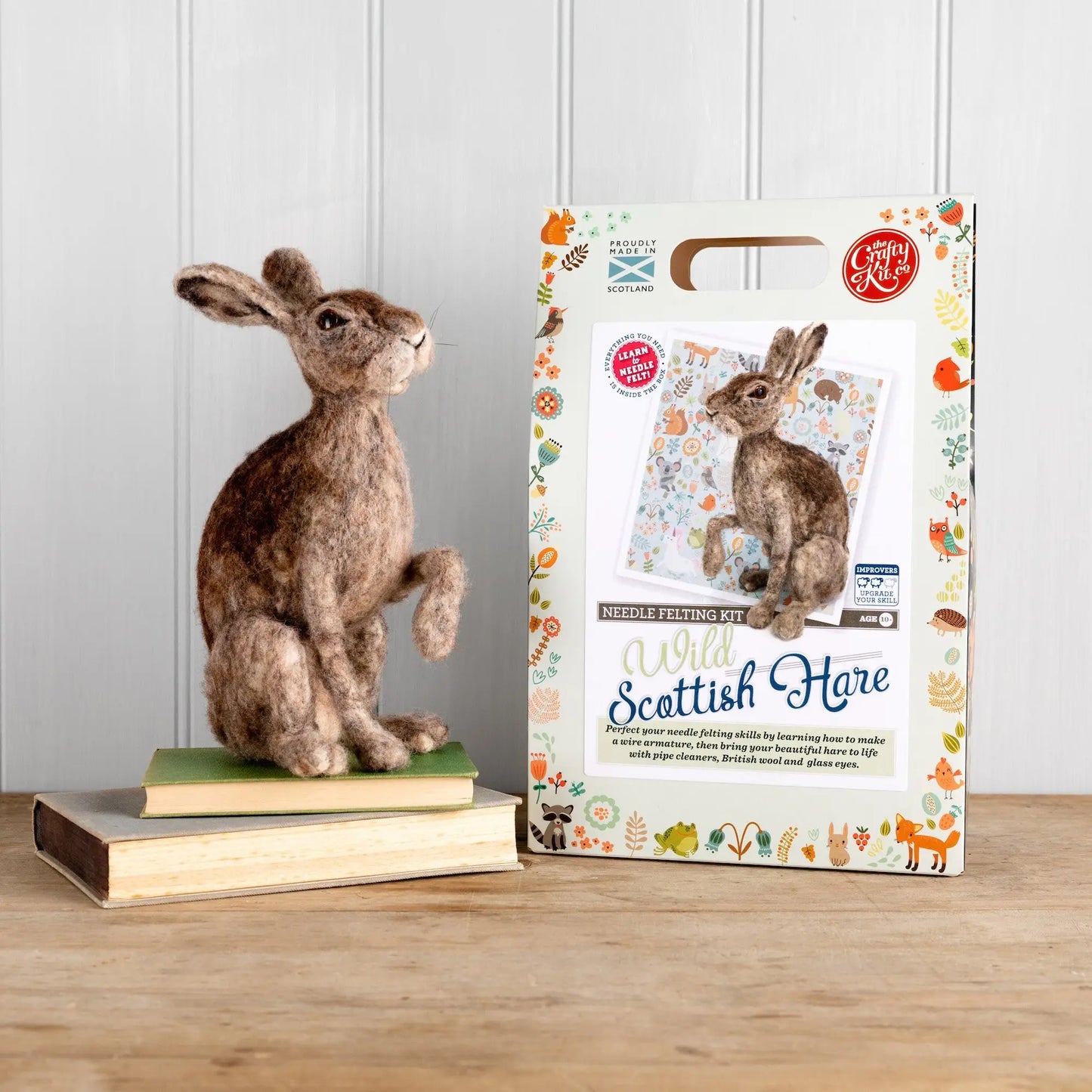 The Crafty Kit Company ~ Wild Scottish Hare Needle Felting Kit