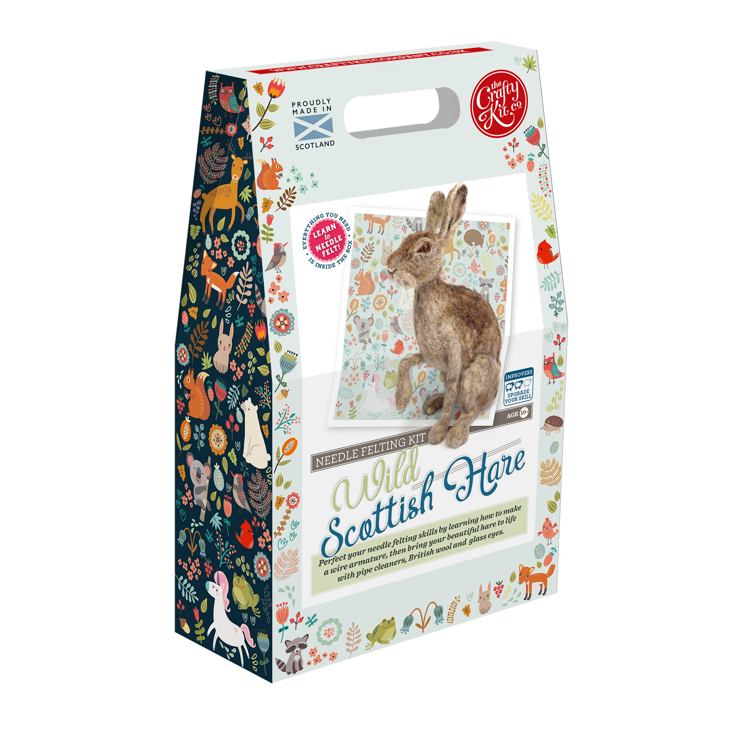 The Crafty Kit Company ~ Wild Scottish Hare Needle Felting Kit