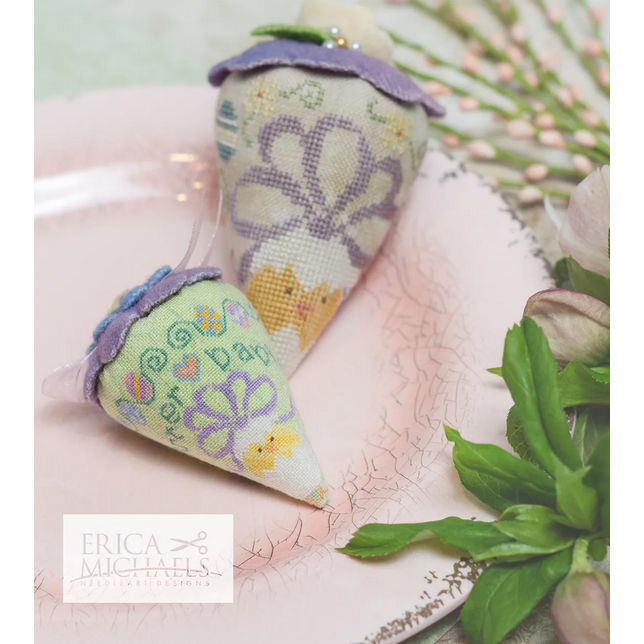Erica Michaels ~ Easter Babies Berry Pattern - Silk Collection