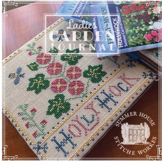 Ladies Garden Journal - Holly Hock Pattern Two